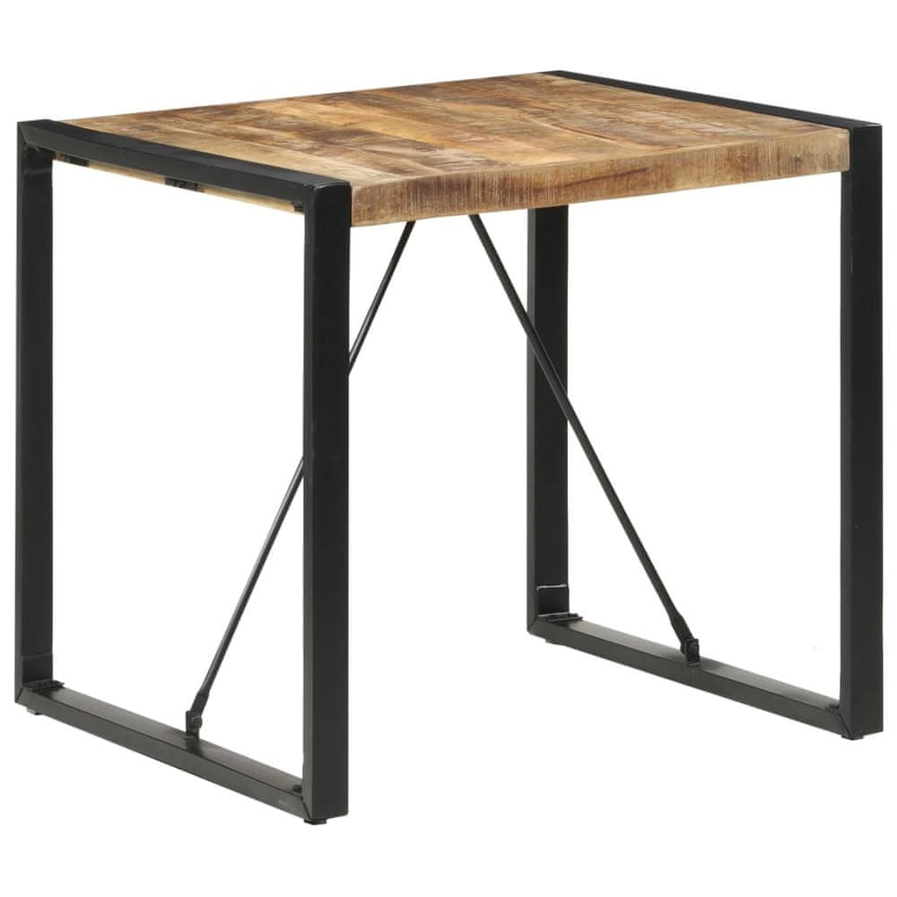 Petromila vidaXL Jedálenský stôl 80x80x75 cm, surové mangové drevo